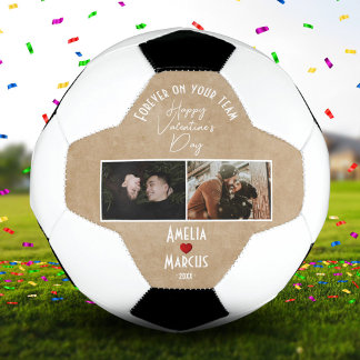 Für immer auf deinem Team Valentinstag 2 Fotos Fußball