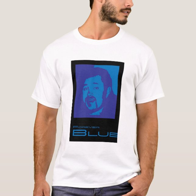 Für immer blauer T - Shirt (Vorderseite)