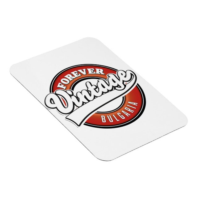 Für immer Bulgarien Vintages Logo Magnet (Rechte Seite)