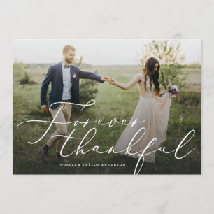 Für immer dankbar danke Foto-Karte