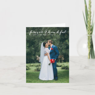 Für immer dankbar Hand Lettisch Vertikal Danke