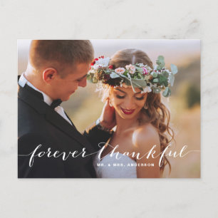 Für immer dankbares Foto Hochzeit Danke Postcard Postkarte