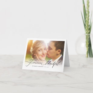 Für immer dankbares Script Foto Hochzeit Vielen Da