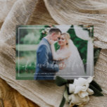 Für immer danke Typografie Hochzeitkarte<br><div class="desc">Ein elegantes Bild der Neuheiten. Die Farbe und der Text der Braut und des Bräutigams können personalisiert sein. Fügen Sie eine persönliche Dankeschön-Nachricht hinzu und Sie können Ihr eigenes Foto hochladen.</div>