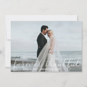 FÜR IMMER danken DANKBARE weiße Hochzeit Ihnen Karte