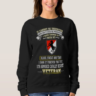 Für immer das Titel 11. Armored Cavalry Regiment V Sweatshirt