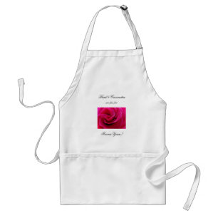 Für immer Dein! Hochzeitsservier-Schürze Pink Rose Schürze