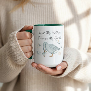 Für immer dein kleines Gössel Muttertag Geschenk Zweifarbige Tasse
