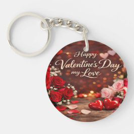 'Für immer dein Valentinstag' Acryl-Schlüsselanhän Schlüsselanhänger