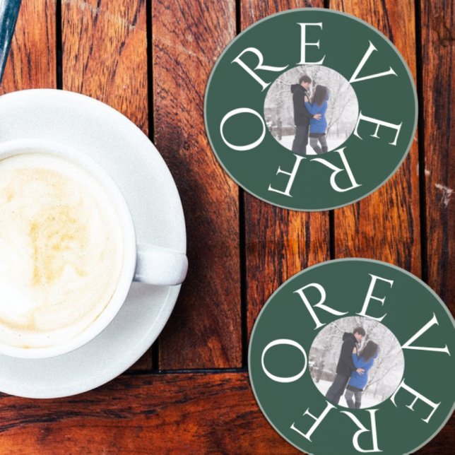 Für immer: Doppeltes Foto Getränkeuntersetzer (Von Creator hochgeladen)