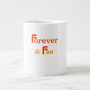 Für immer ein weißer Fan  Jumbo-Tasse