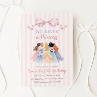Für immer eine Prinzessin Geburtstags-Einladung Einladung