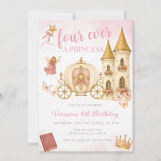 Für immer eine Prinzessin Geburtstagseinladung Einladung