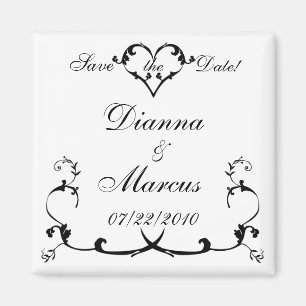 Für immer Eleganz Save the Date Magnet