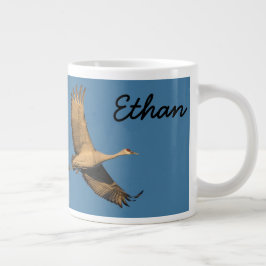 Für immer freier Krane im Flug personalisieren Nam Jumbo-Tasse
