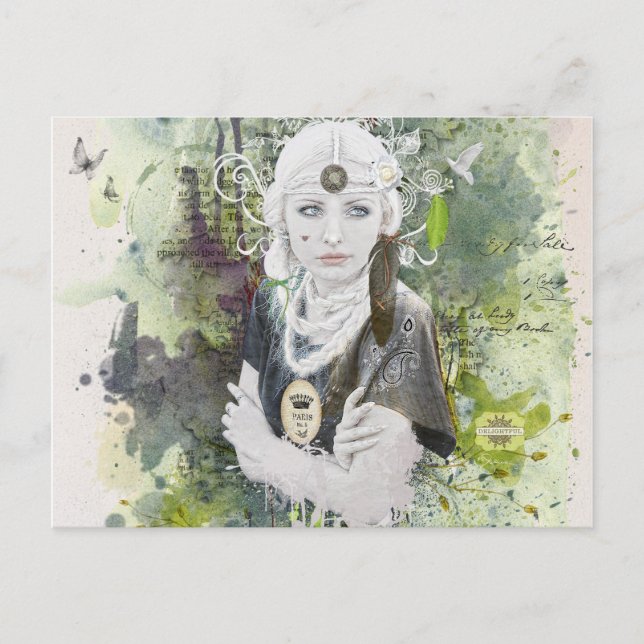 für immer Friedenspostkarte Postkarte (Vorderseite)