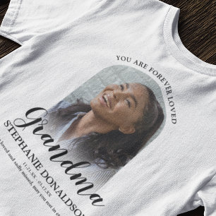 Für immer geliebte Oma Foto-Erinnerungsshirt T-Shirt