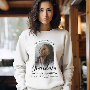 Für immer geliebte Oma   Foto-Gedenkstätte Sweatshirt