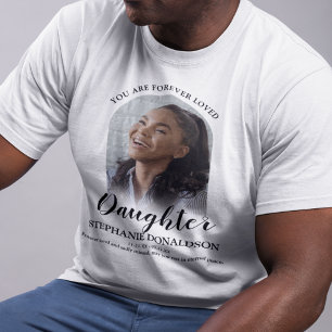 Für immer geliebte Tochter Foto-Erinnerungs-T-Sh T-Shirt
