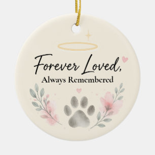 Für immer geliebter Haustier-Schmuck - Personalisi Keramik Ornament