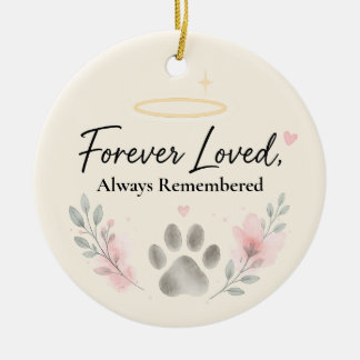 Für immer geliebter Haustier-Schmuck - Personalisi Keramik Ornament