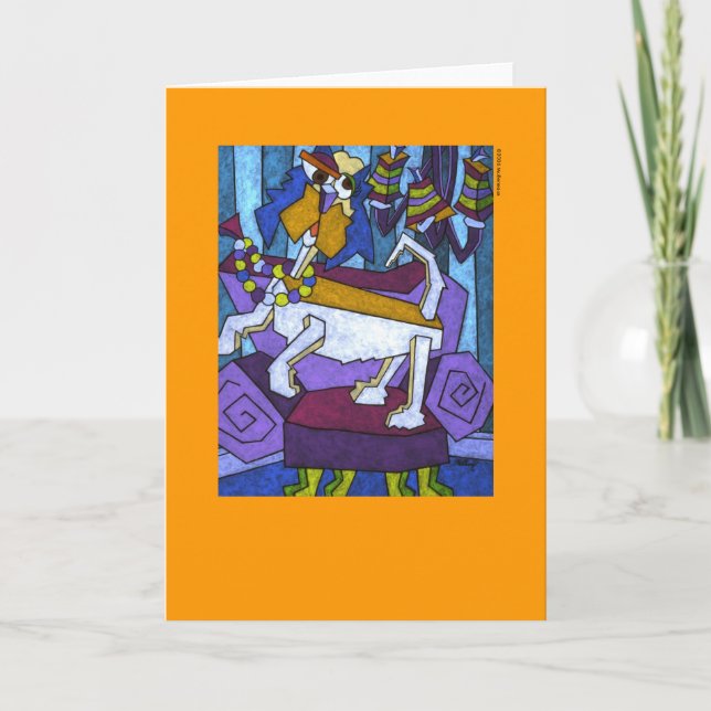 Für immer glückliche Gruß-Karte Karte (Vorderseite)