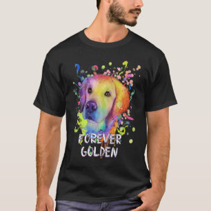 Für immer Goldenes Tier Wortspiel Golden Retriever T-Shirt