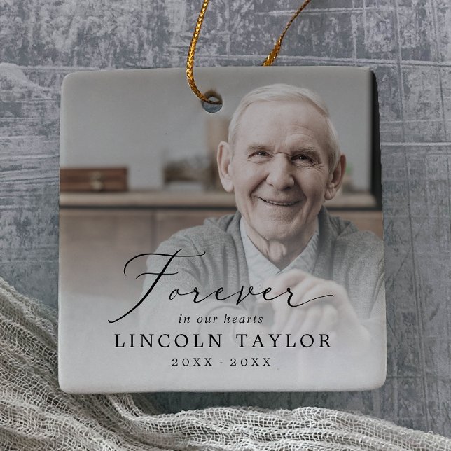 Für immer heikel in unserem Herzen Großvater Geden Keramikornament (Von Creator hochgeladen)