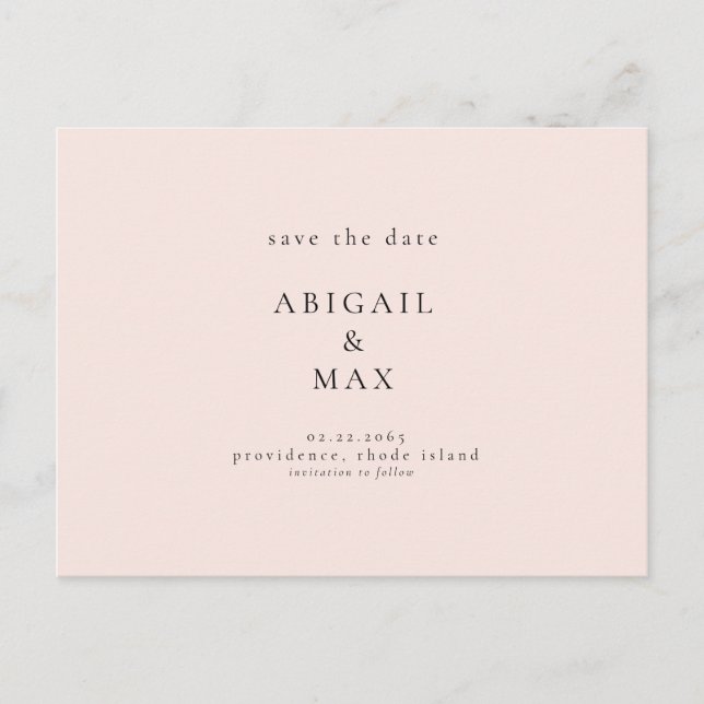 Für immer Ihr Foto Hochzeit Postkarte Save the Dat (Vorderseite)