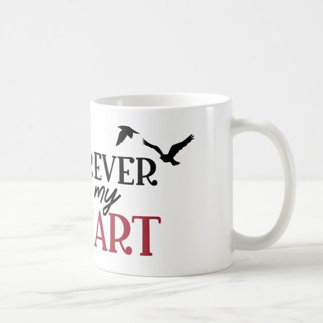 Für immer im Herzen Kaffeetasse (Rechts)