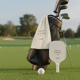 Für immer & immer Benutzerdefinierte Initialen Rom Golfhandtuch