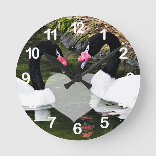 Für immer, immer & für immer_ runde wanduhr (Vorderseite)
