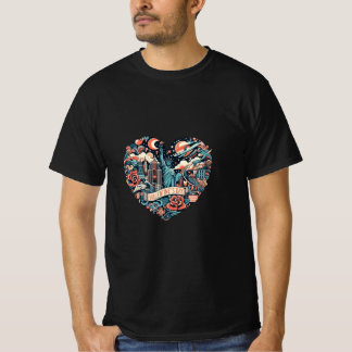 Für immer in der Liebe Romantischer T - Shirt