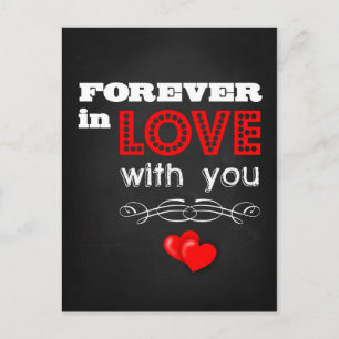 Für immer in Liebe mit dir Postkarte