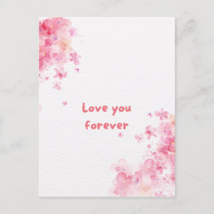 "Für immer in Liebe" Postkarte