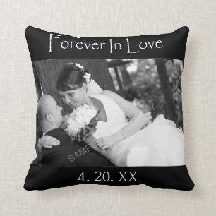 Für immer in Liebe-Wedding Foto Kissen