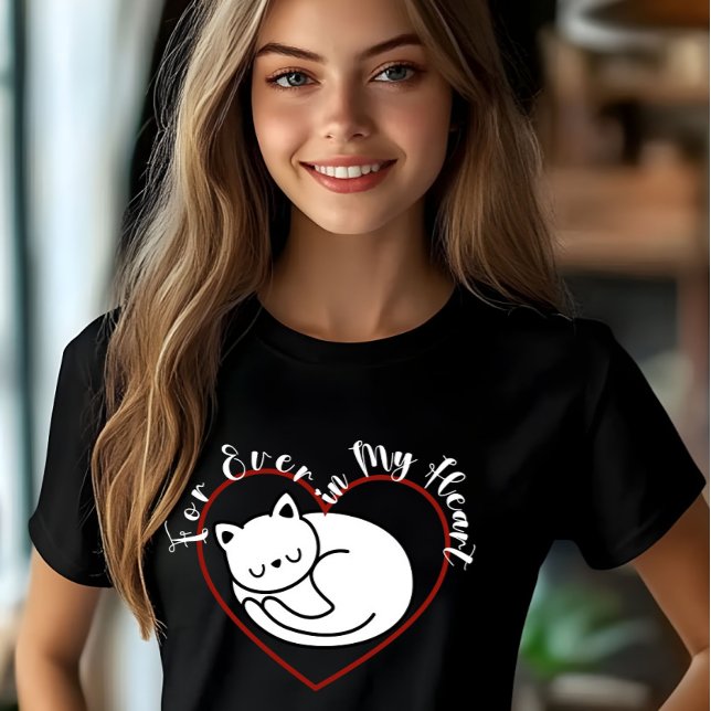 Für immer in meinem Herzen eine Katze T-Shirt (Von Creator hochgeladen)