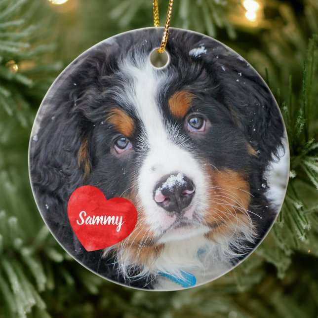 Für immer in meinem Herzen - Hunde Foto Pet Memori Keramikornament (Von Creator hochgeladen)