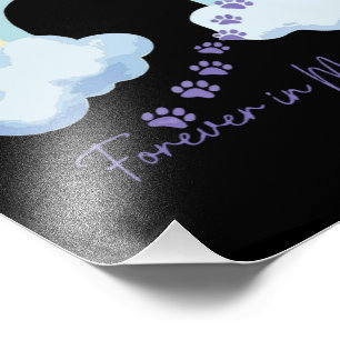 Für immer in meinem Herzen Tiergedenken Regenbogen Fotodruck