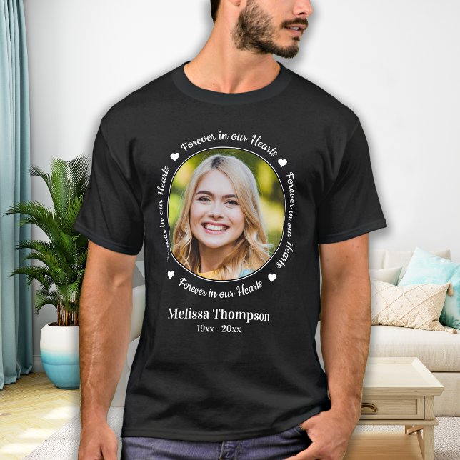 Für immer in unserem "Custom Foto Memorial Walk" T-Shirt (Von Creator hochgeladen)