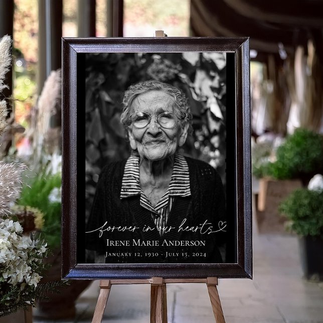 Für immer in unserem Hearts Memorial Beerdigung Tr Poster (Von Creator hochgeladen)