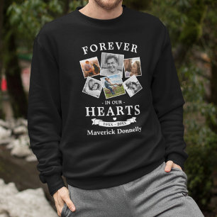 Für immer in unserem Hearts Memorial Sweatshirt
