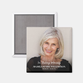 Für immer in unserem Herz-Foto Magnet