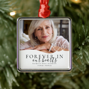 Für immer in unserem Herz-Gedächtnis Ornament Aus Metall