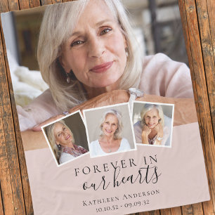 Für immer in unserem Herz-Gedächtnis-Sake Fleecedecke