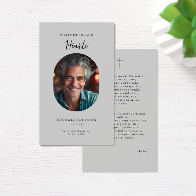 Für immer in unserem Herz katholische Beerdigungsk (Schreibtisch)