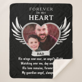 Für immer in unserem Herzen Angel Memorial Keepake Sherpadecke