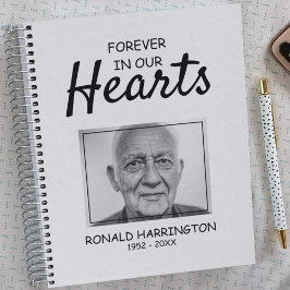 Für immer in unserem Herzen | Foto Memorial Guest Notizblock