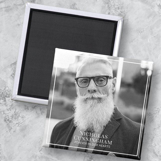 Für immer in unserem Herzen Foto Memorial Keepake Magnet (Von Creator hochgeladen)