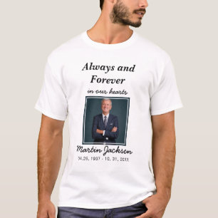 Für immer in unserem Herzen Foto Memorial T - Sh T-Shirt
